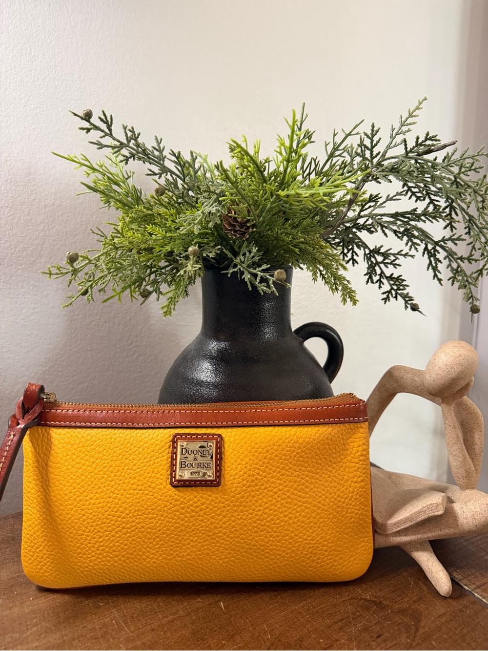 Dooney & Bourke Oversized Yellow Wristlet